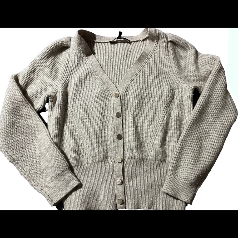 Black House White Market Cream Cardigan Size Small